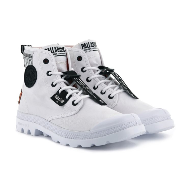 Bottes Palladium Pampa Lite Overlab Homme Blanche | FR OKC083I